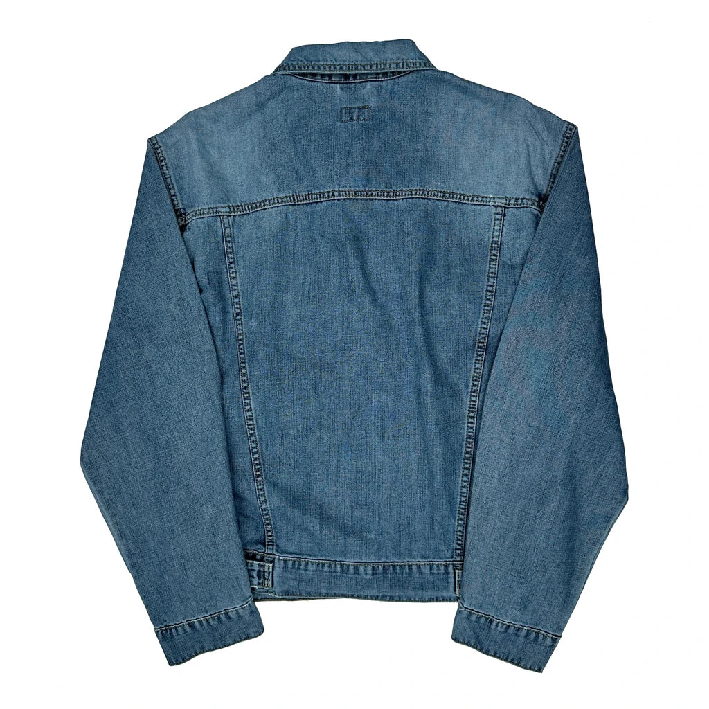 80S His Henry Siegel Denim Jacket - Large Blue Denim - Image 2