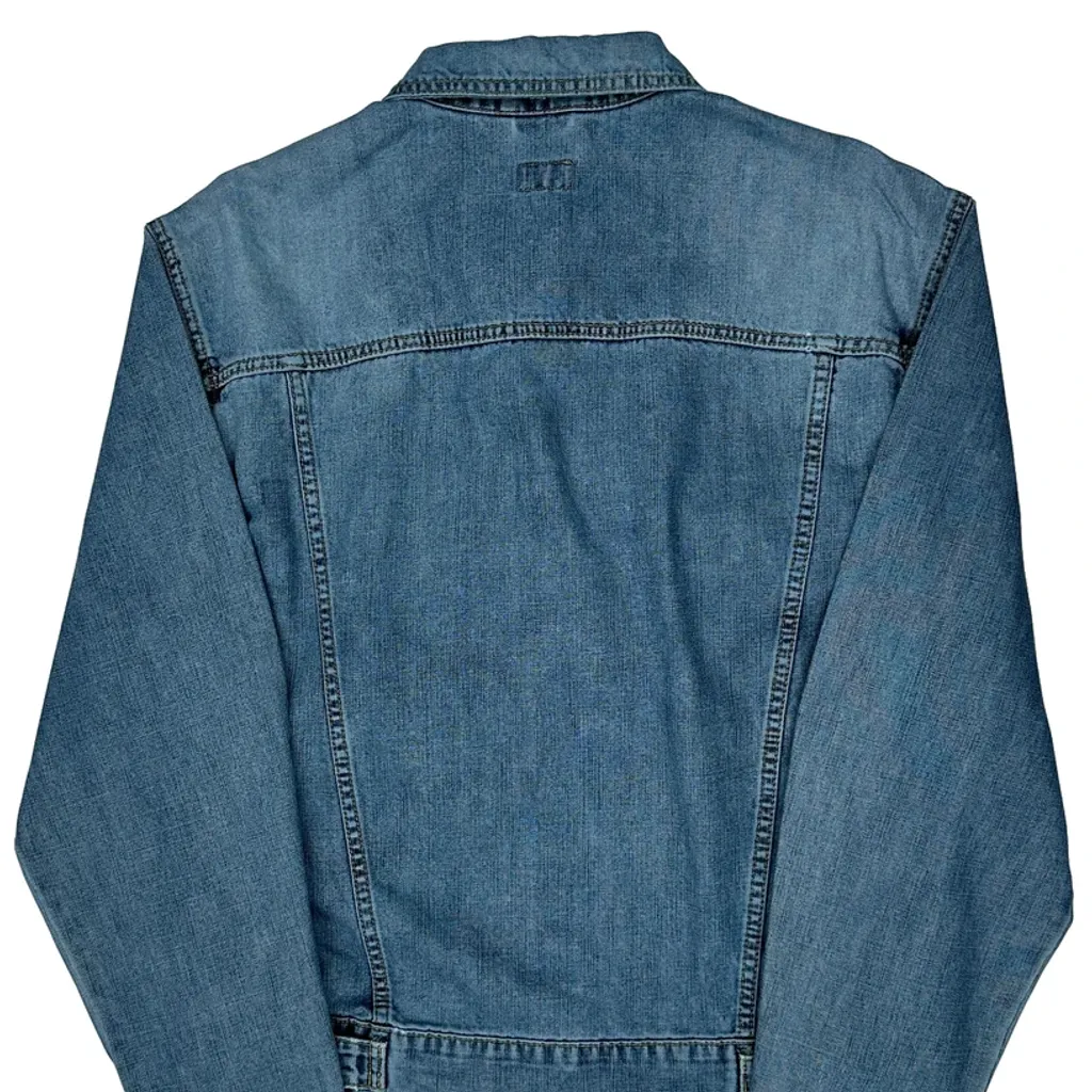 80S His Henry Siegel Denim Jacket - Large Blue Denim - Image 6