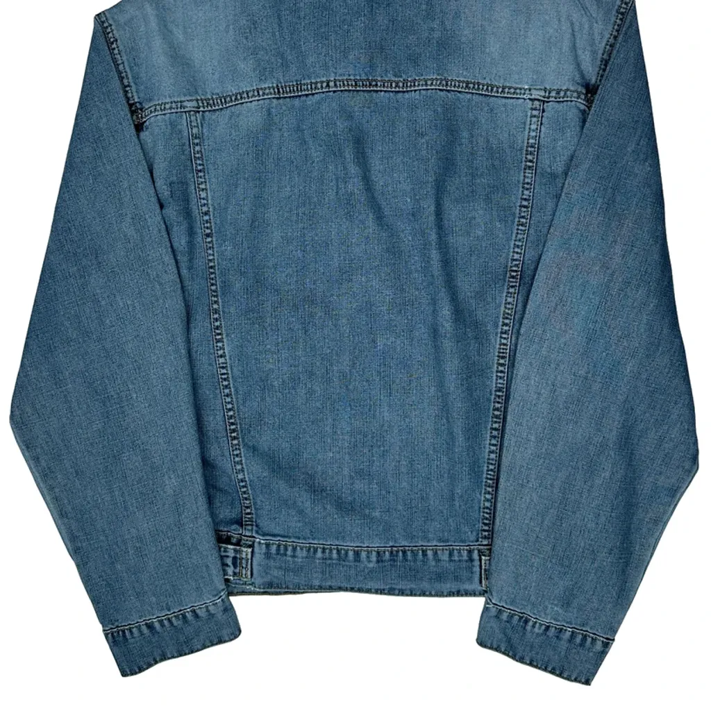 80S His Henry Siegel Denim Jacket - Large Blue Denim - Image 7