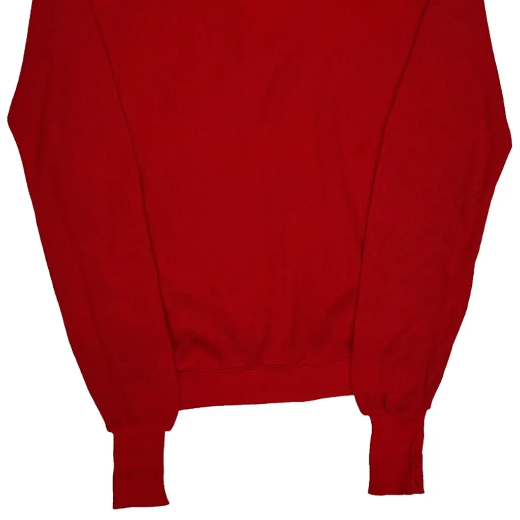 80S Lacoste Izod Jumper - XL Red Cotton - Image 7