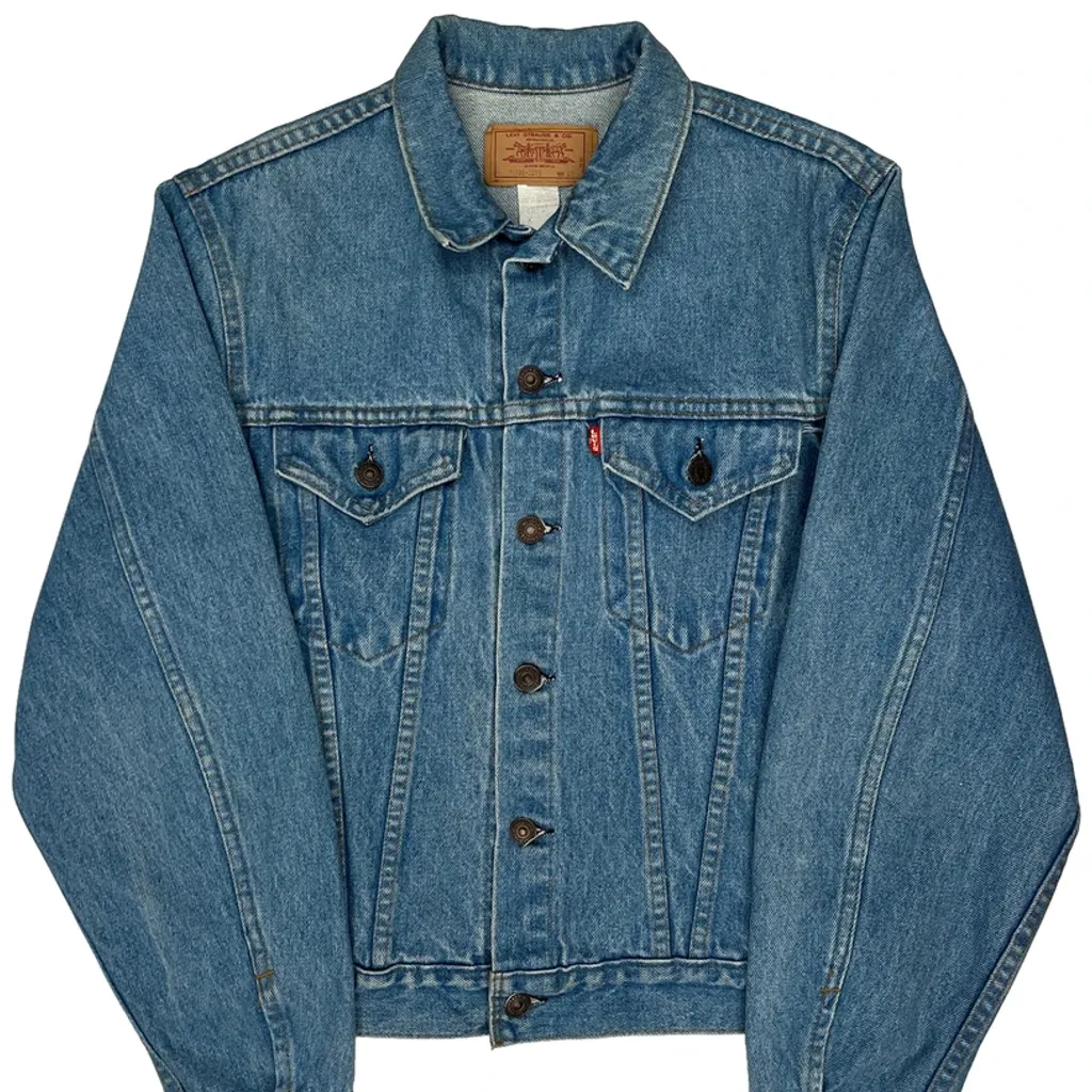 80S Made In USA Levis Denim Jacket - XL Blue Cotton - Image 4