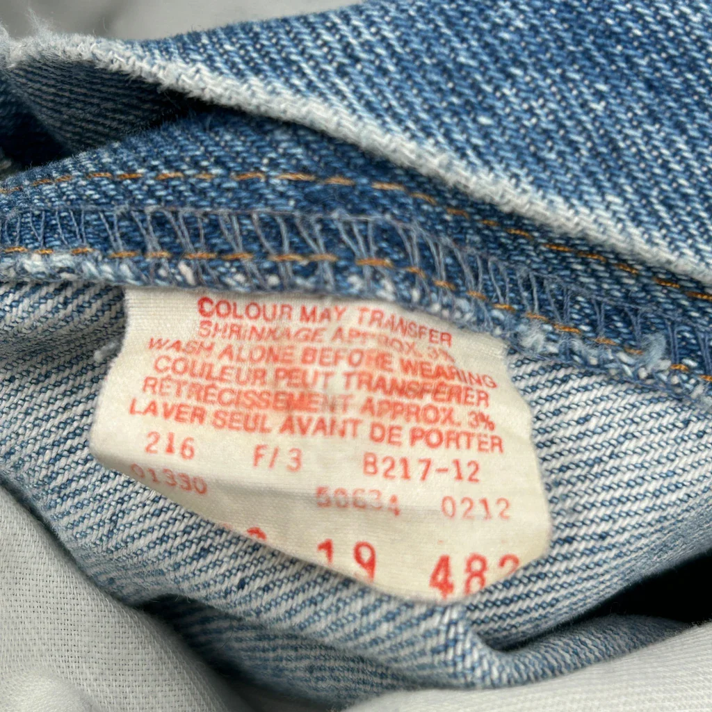 80S Made In USA Levis Jeans - 29W 26L Blue Denim - Image 6