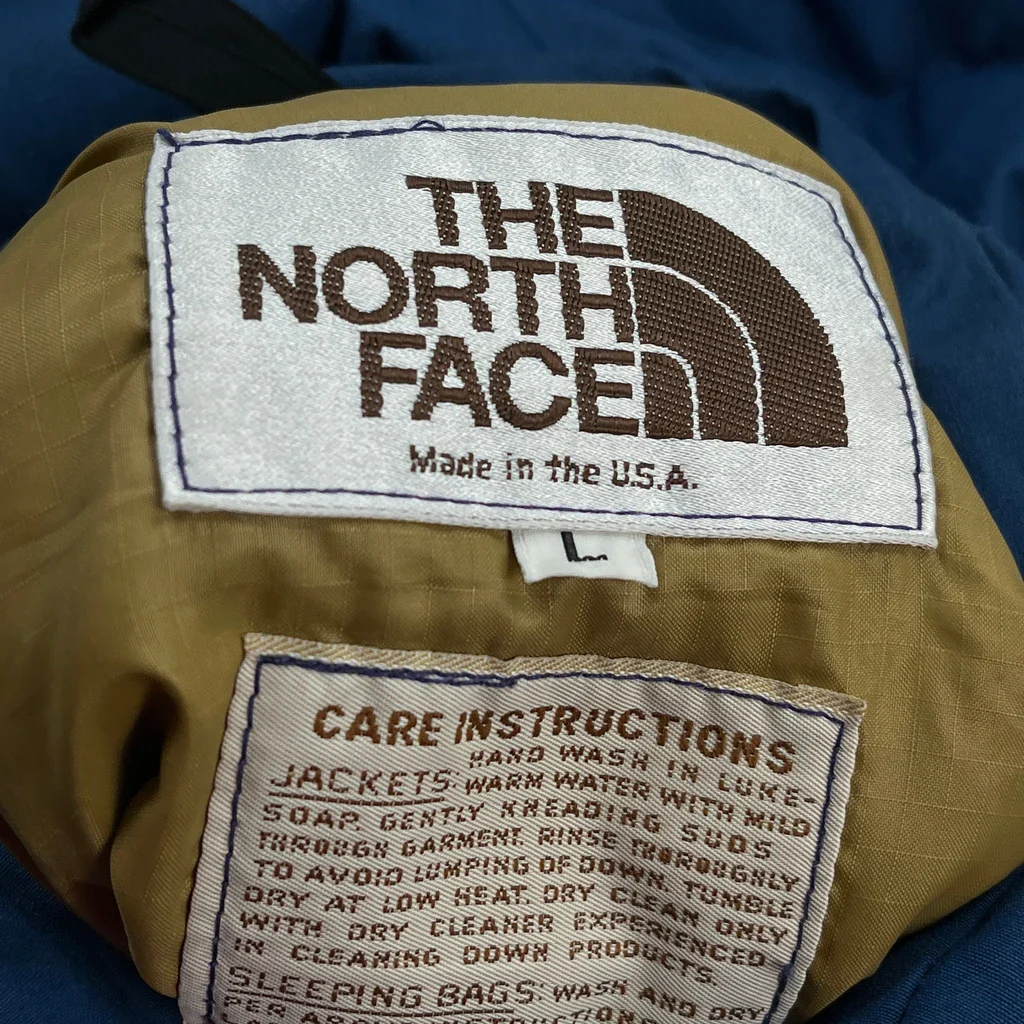 80S Made In USA The North Face Puffer - Large Blue Down - Image 3