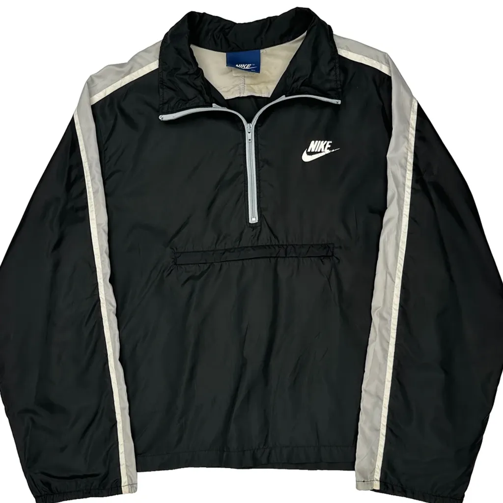 80S Nike Windbreaker - XL Black Polyester - Image 4