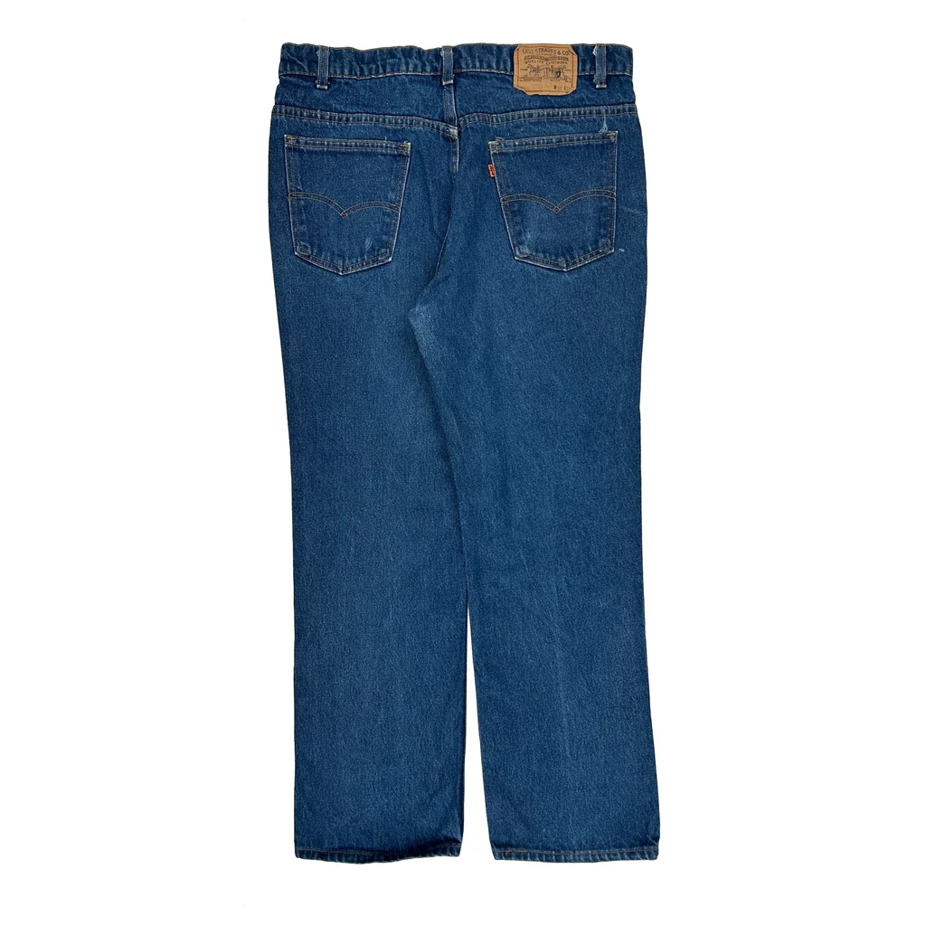 80S Orange Tabs Levis Jeans - 36W 30L Blue Denim