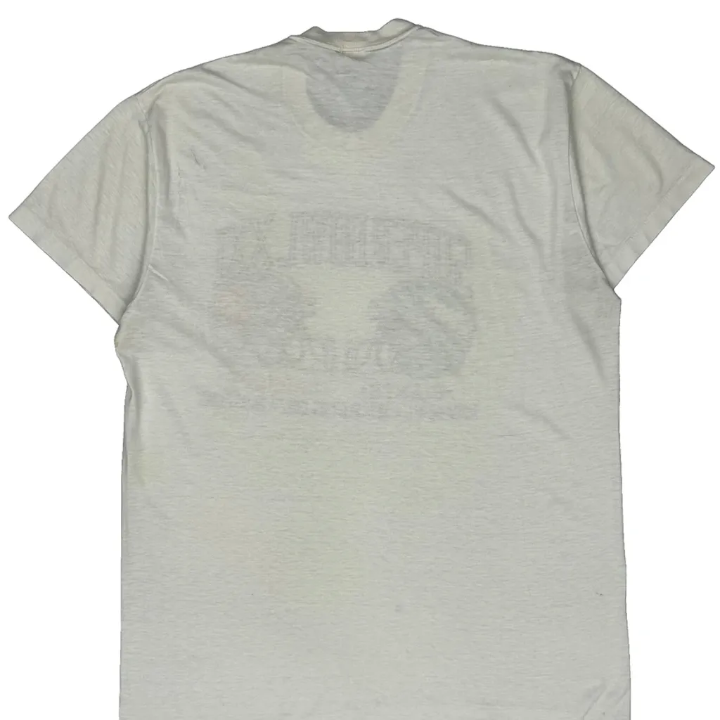 80S Super Bowl Xxi Logo 7 Football T-Shirt - XL White Cotton - Image 6