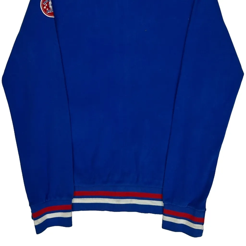 82 Patch Reebok Track Jacket - Large Blue Cotton - Image 6