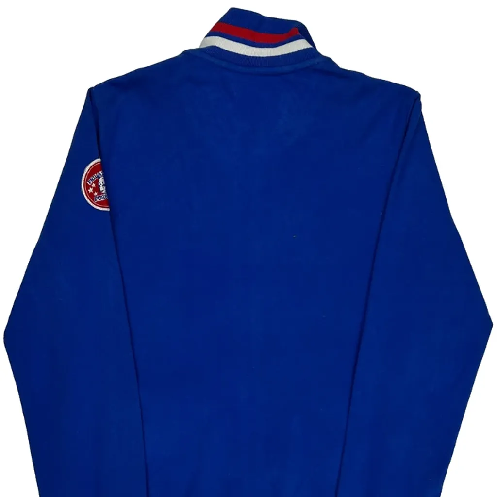 82 Patch Reebok Track Jacket - Large Blue Cotton - Image 7