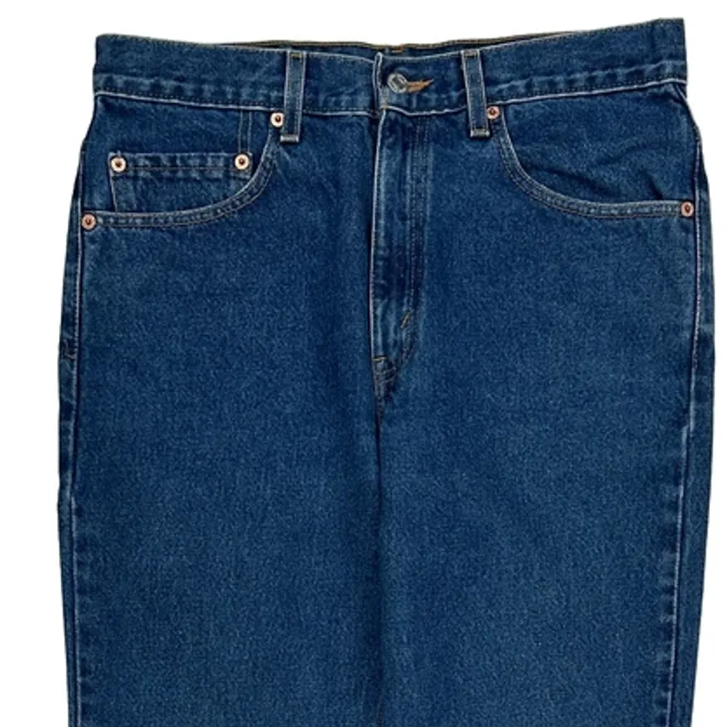 90S 517 Levis Boot Cut Jeans - 31W 34L Blue Cotton - Image 10