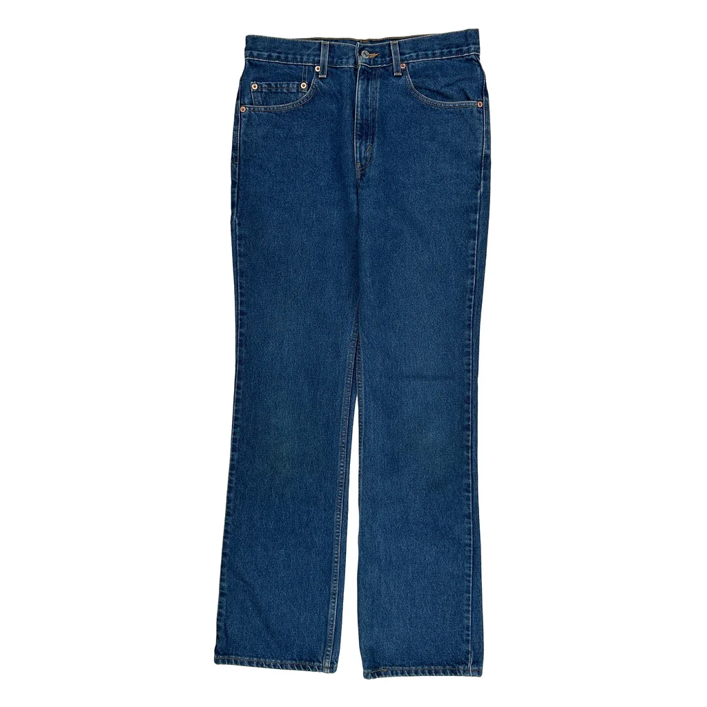 90S 517 Levis Boot Cut Jeans - 31W 34L Blue Cotton - Image 2