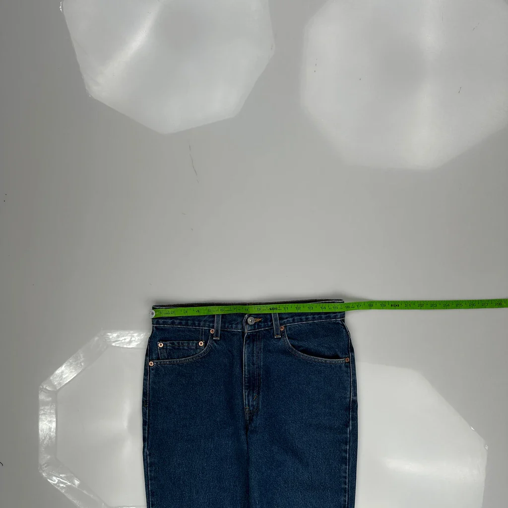 90S 517 Levis Boot Cut Jeans - 31W 34L Blue Cotton - Image 3