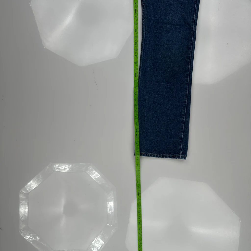 90S 517 Levis Boot Cut Jeans - 31W 34L Blue Cotton - Image 5