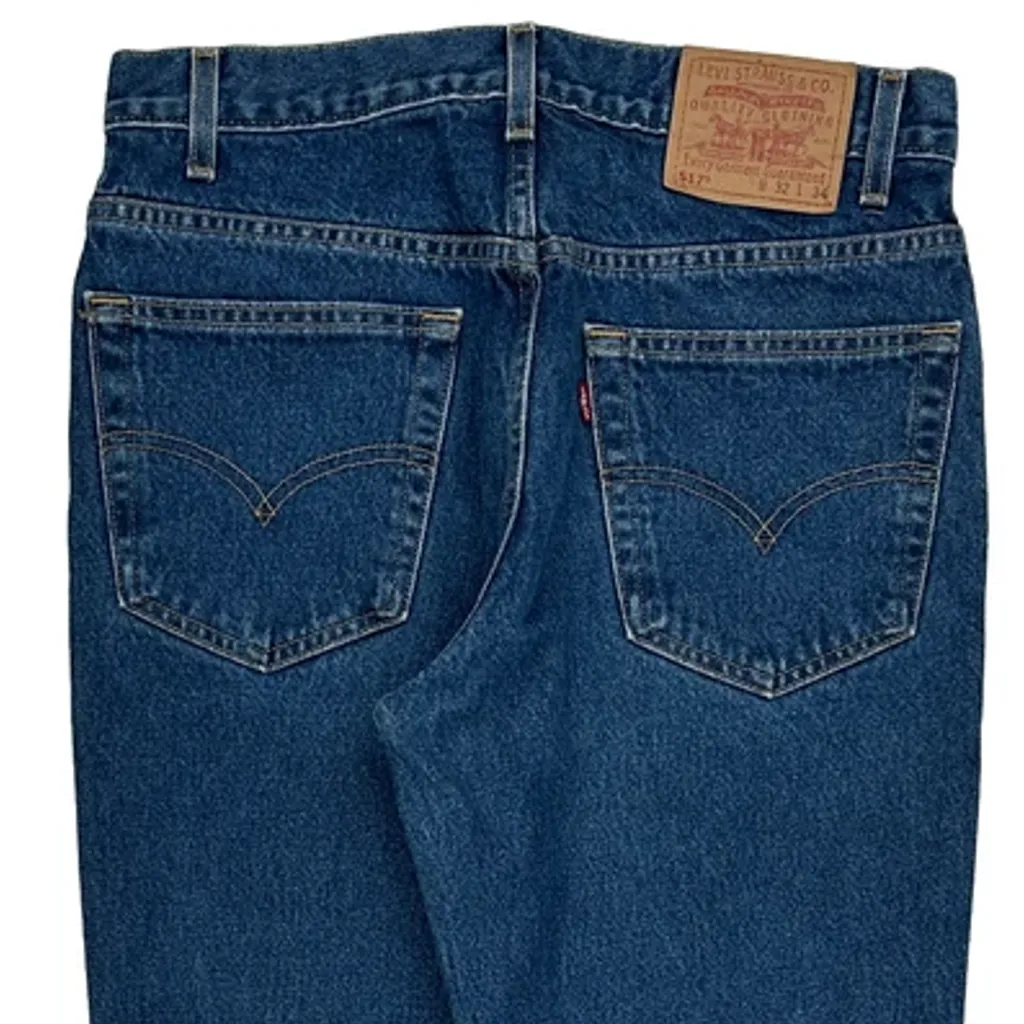 90S 517 Levis Boot Cut Jeans - 31W 34L Blue Cotton - Image 8