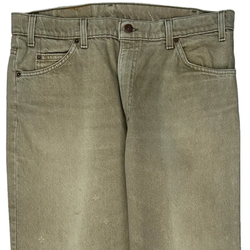 90S 550 Levis Orange Tab Jeans - 35W 31L Grey Cotton - Image 8
