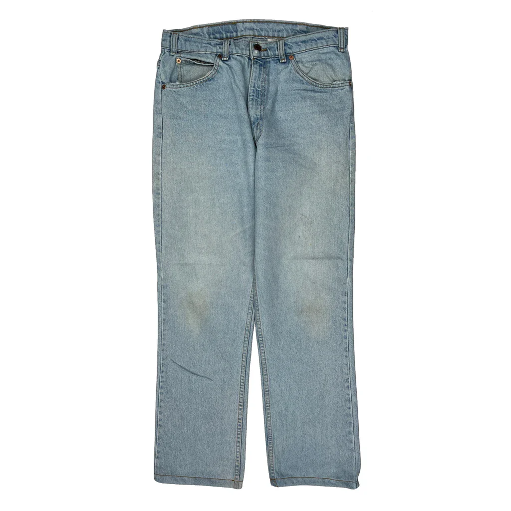 90S 619 Levis Orange Tabs Jeans - 32W 29L Light Wash Denim - Image 2