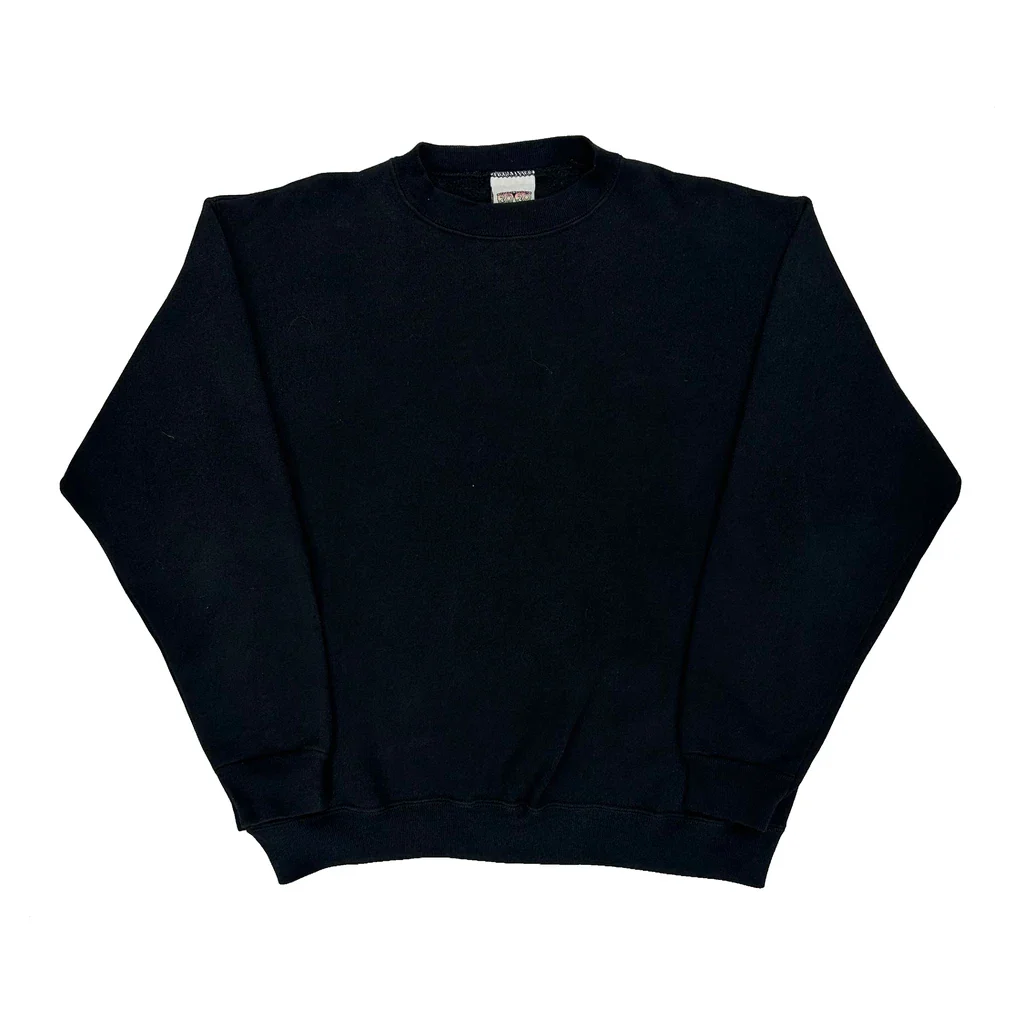 90S Blank 2020 Sweatshirt - Medium Black Cotton