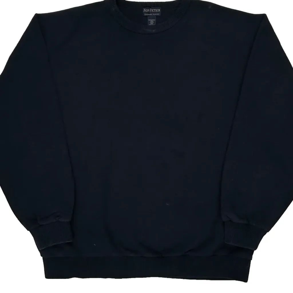 90S Blank Canadian Classic Sweatshirt - XL Black Cotton - Image 5