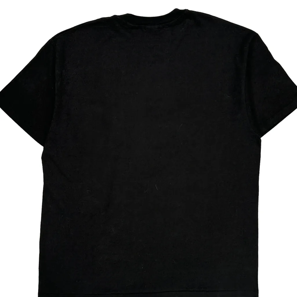 90S Blank Hanes T-Shirt - XL Black Cotton - Image 7