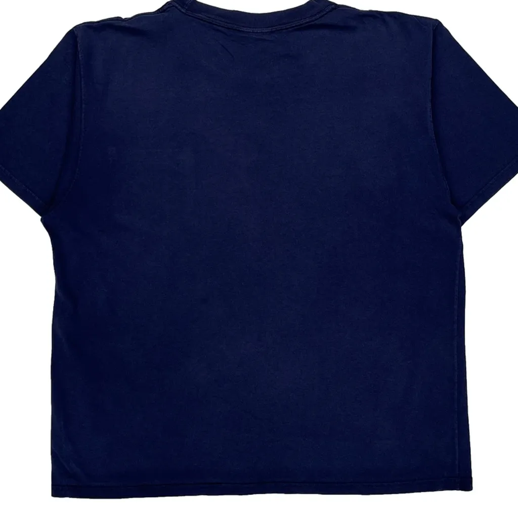 90S Blank Lee Sport T-Shirt - XL Blue Cotton - Image 7