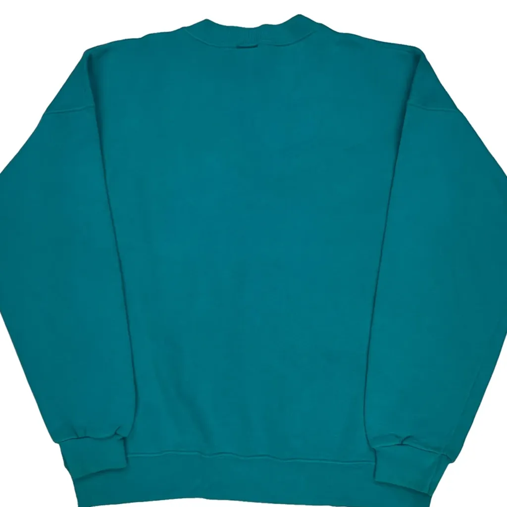 90'S Blank Lee Sweatshirt - XL Green Cotton - Image 7