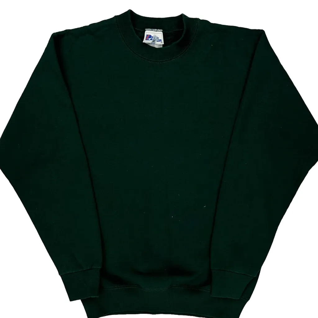 90S Blank Pro Layer Sweatshirt - Small Green Cotton Blend - Image 6