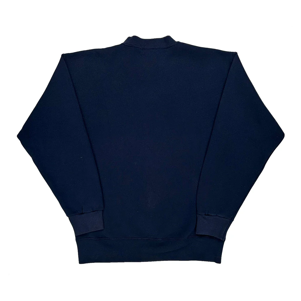 90S Blank Pro Spirit Sweatshirt - Medium Navy Cotton - Image 2