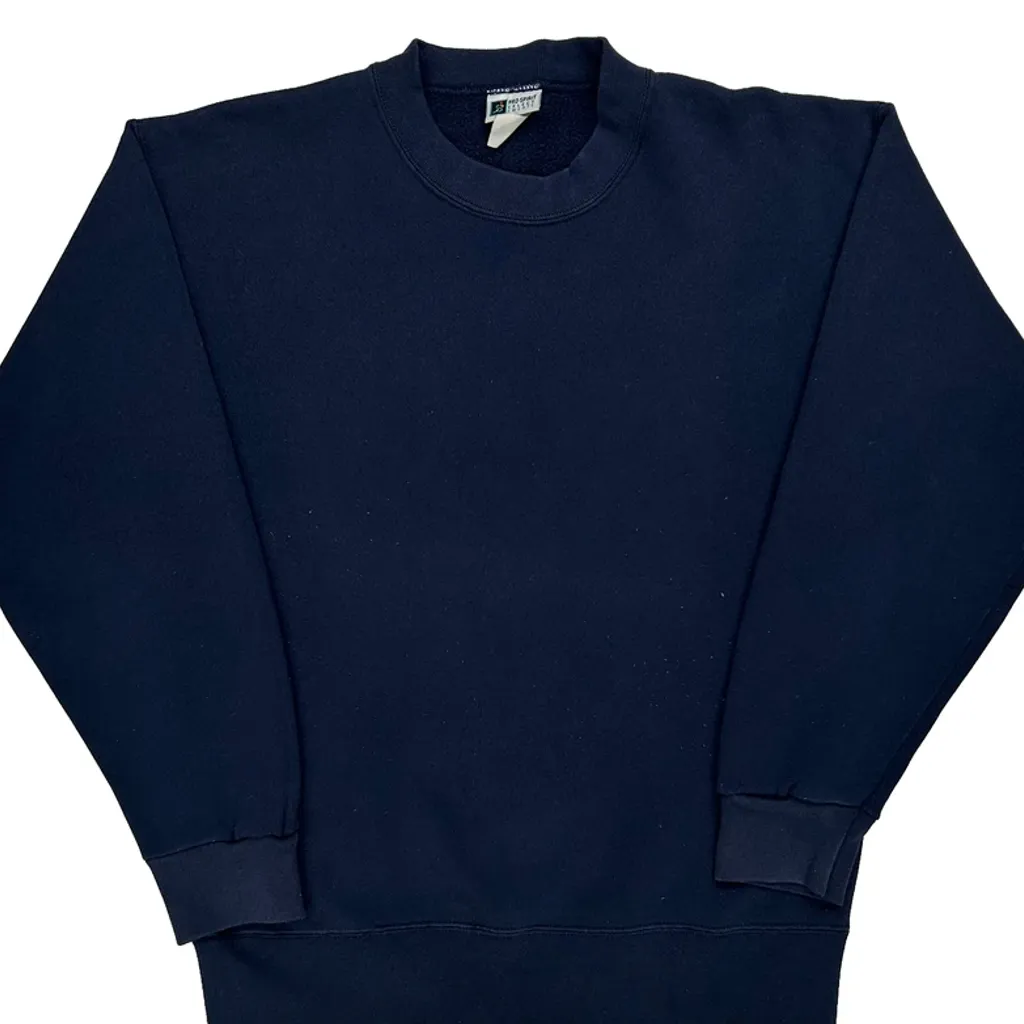 90S Blank Pro Spirit Sweatshirt - Medium Navy Cotton - Image 4
