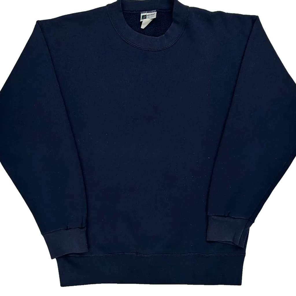 90S Blank Pro Spirit Sweatshirt - Medium Navy Cotton - Image 5