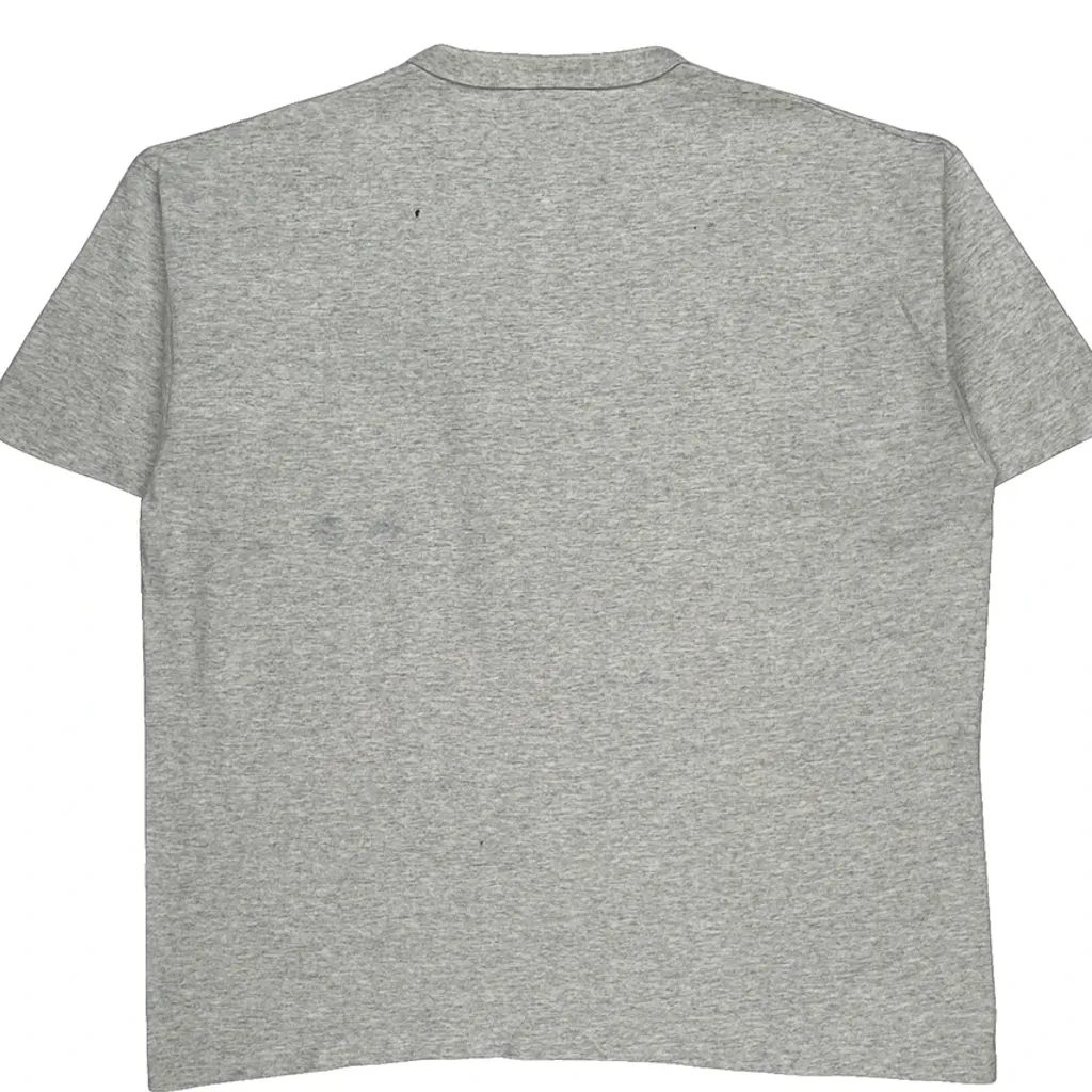90S Cotton Deluxe Henley T-Shirt - 2XL Gray Cotton - Image 6