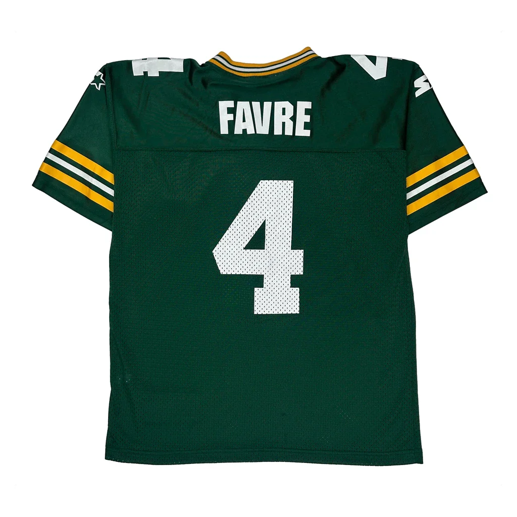 90S Green Bay Packers Starter Favre Nfl Jersey - XL Green Polyester - Image 2