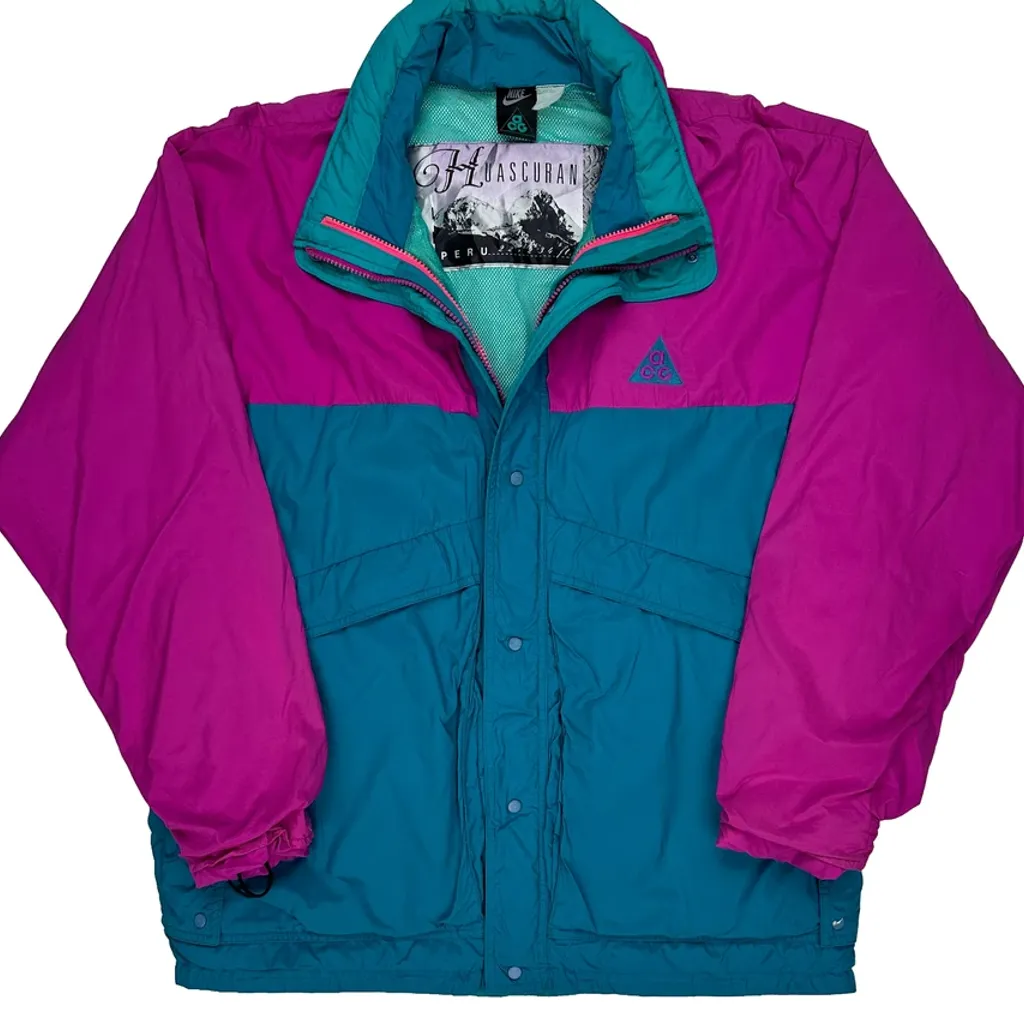 90S Huascuran Nike Acg Ski Jacket - Large Multicoloured Nylon - Image 5