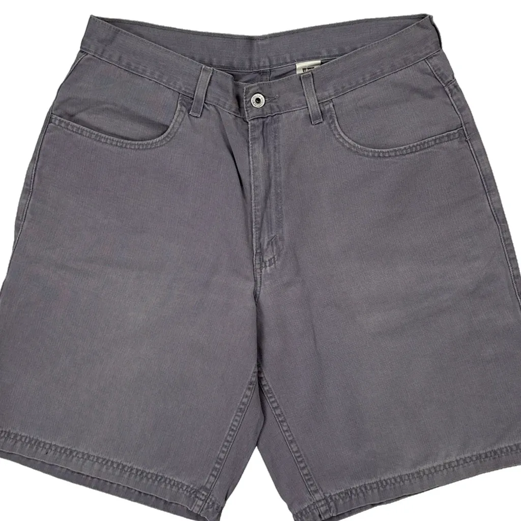 90S Levis Carpenter Shorts - 32W 9L Grey Cotton - Image 10