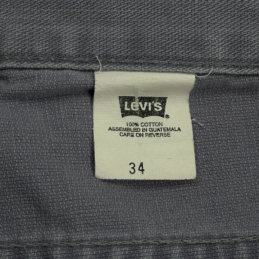 90S Levis Carpenter Shorts - 32W 9L Grey Cotton - Image 6