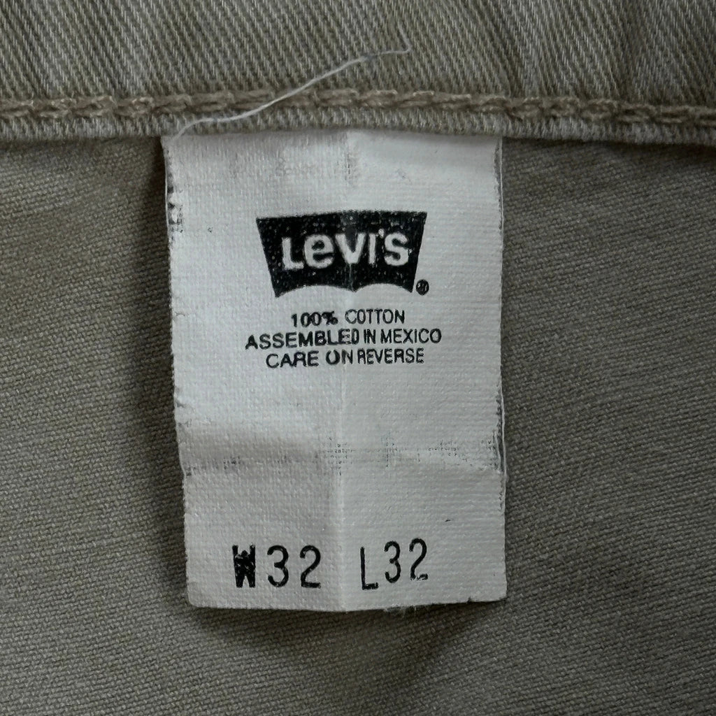90S Levis Work Carpenter Trousers - 31W 31L Beige Cotton - Image 6