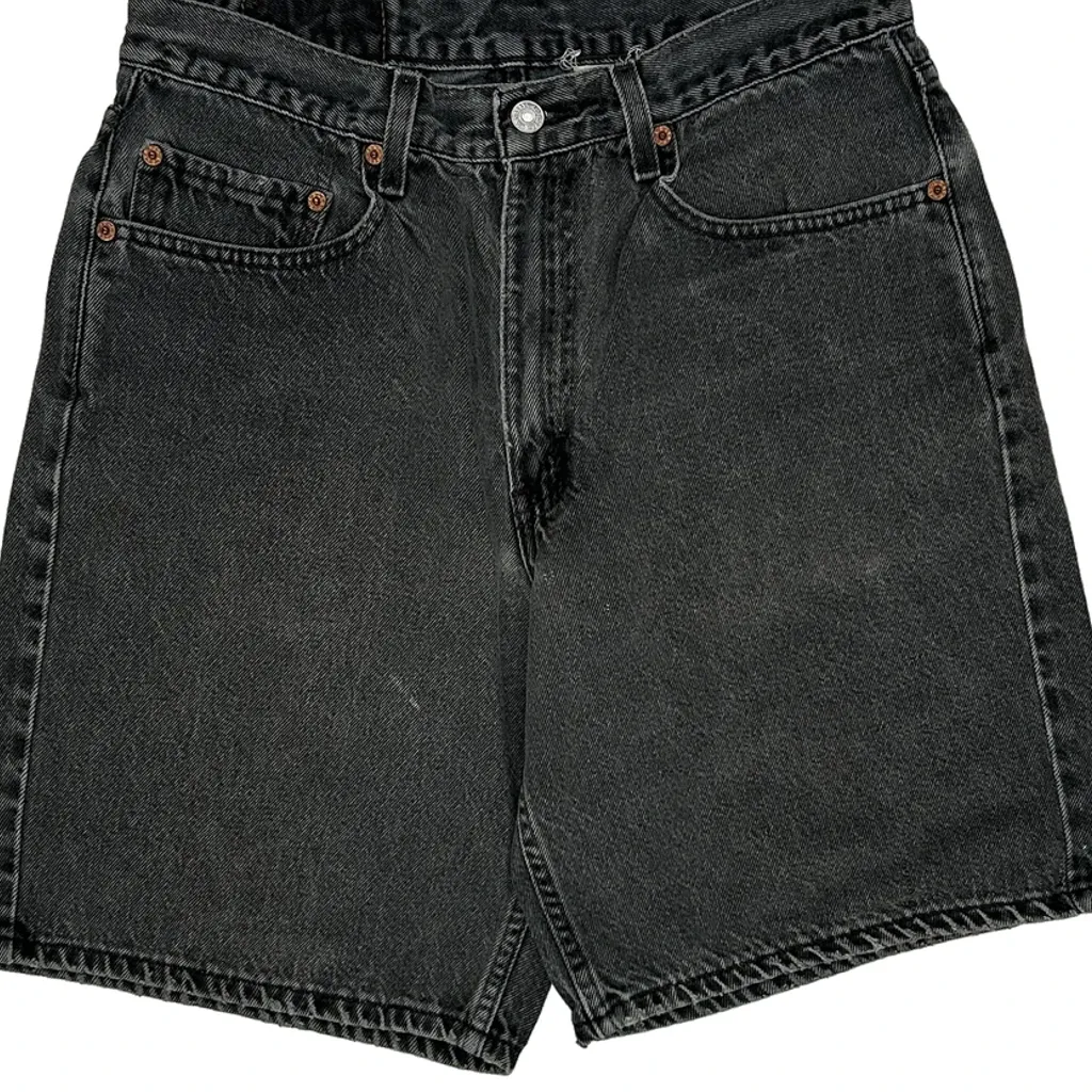 90S Levis 550 Denim Shorts - 29W 8L Grey Cotton - Image 9