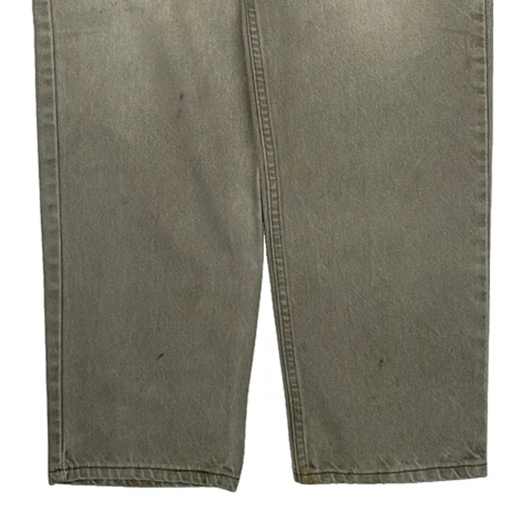 90S Levis 550 Jeans - 31W 30L Beige Cotton - Image 8