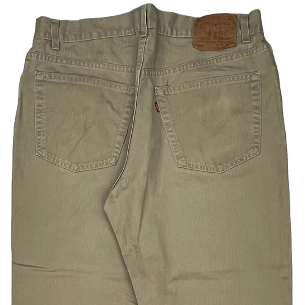 90S Levis 550 Jeans - 34W 28L Beige Cotton - Image 7