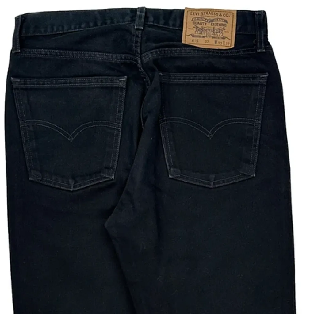 90S Levis 615 Orange Tab Jeans - 31W 32L Black Cotton - Image 8