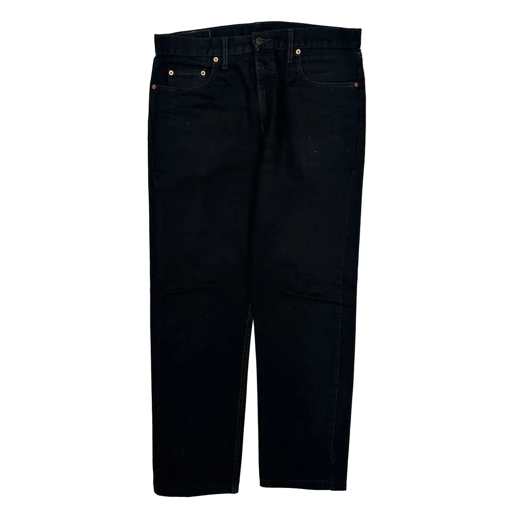 90S Levis 615 Orange Tab Jeans - 35W 30L Black Cotton - Image 2