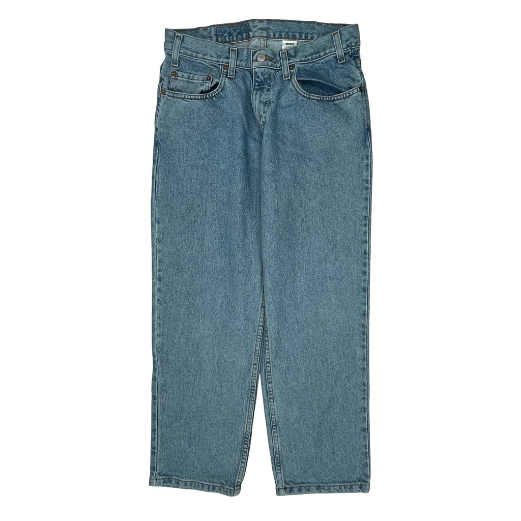 90S Levis 550 Jeans - 30W 27L Blue Cotton - Image 2