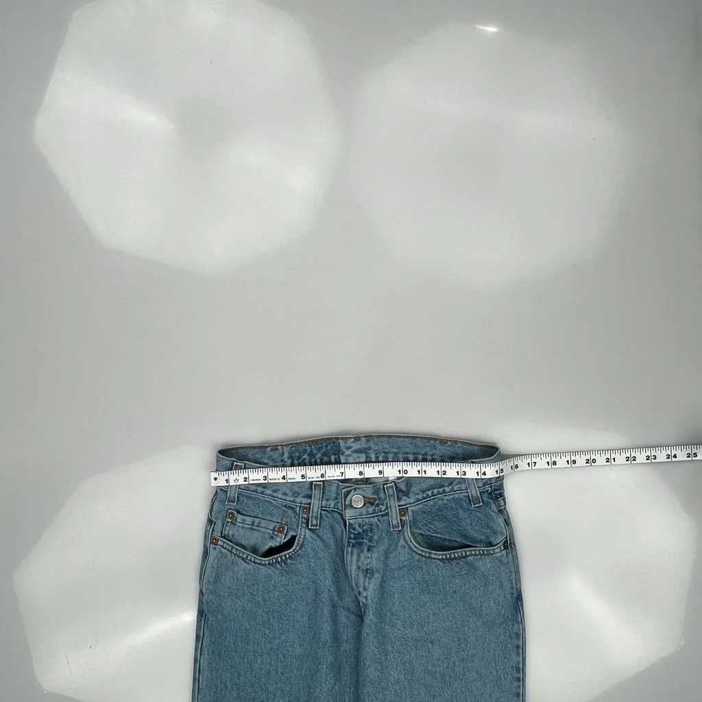 90S Levis 550 Jeans - 30W 27L Blue Cotton - Image 3