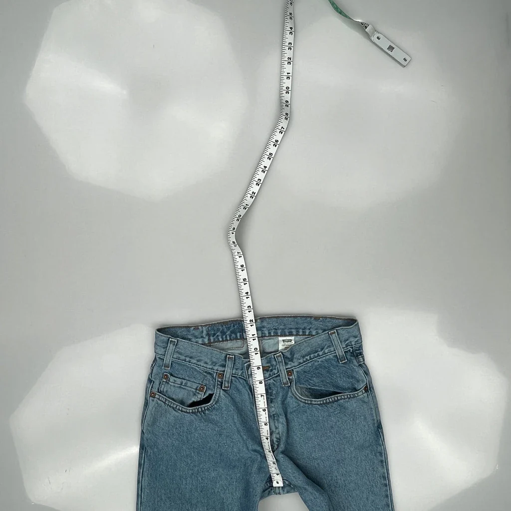 90S Levis 550 Jeans - 30W 27L Blue Cotton - Image 4