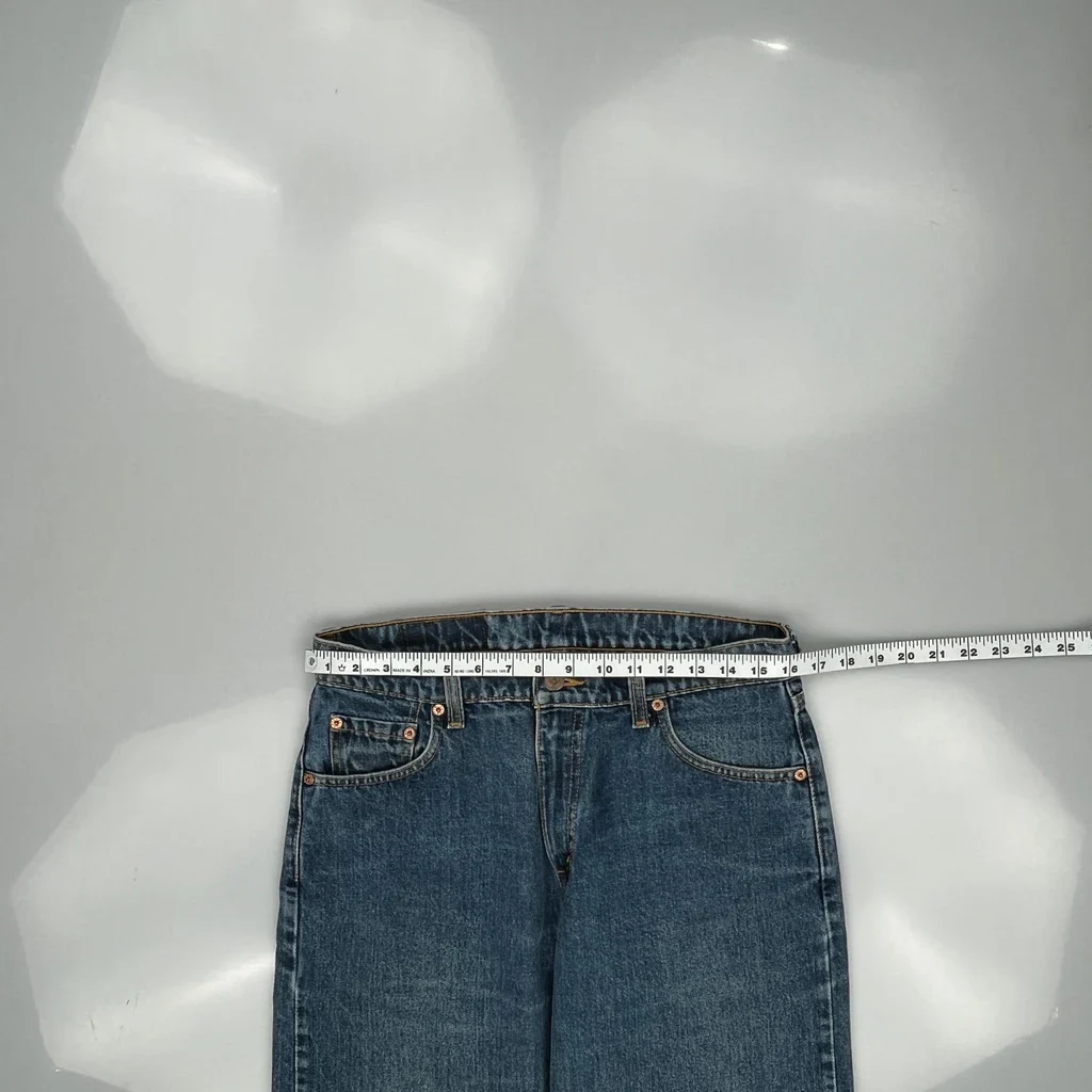 90S Levis 542 Jeans - 32W 32L Blue Denim - Image 3