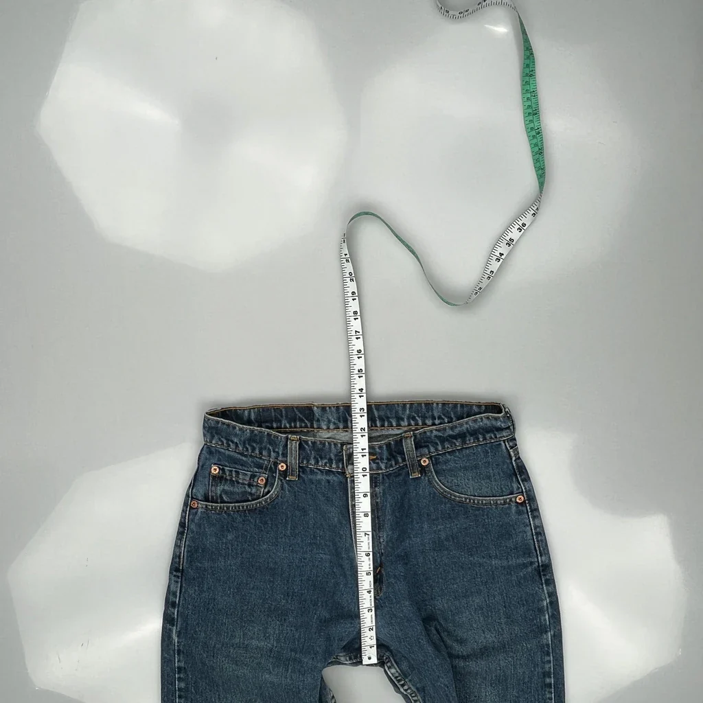90S Levis 542 Jeans - 32W 32L Blue Denim - Image 4