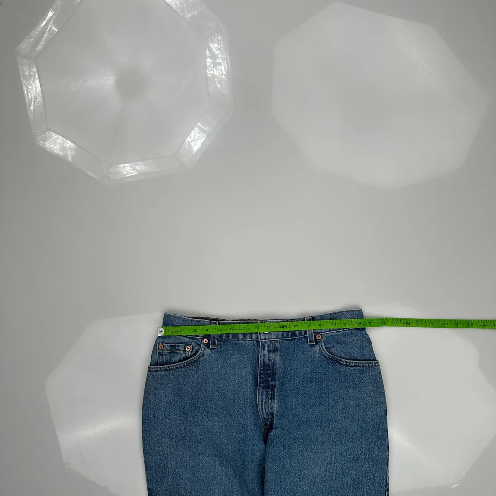 90S Levis 550 Jeans - 32W 30L Blue Denim - Image 3