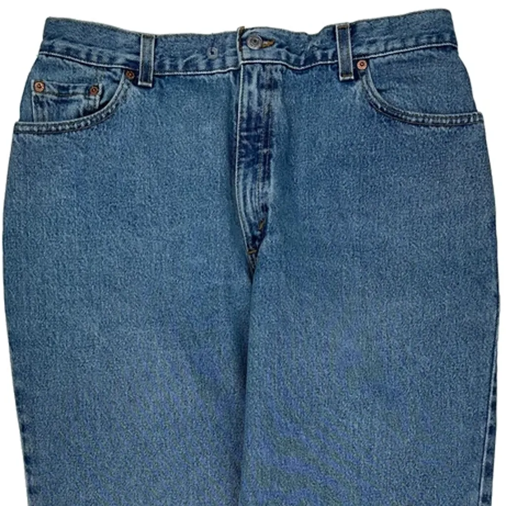 90S Levis 550 Jeans - 32W 30L Blue Denim - Image 9