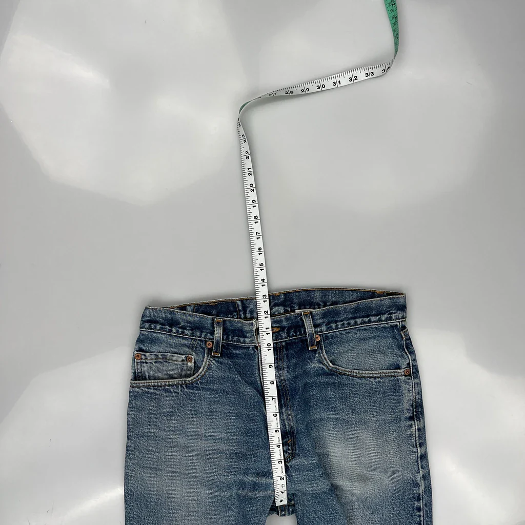 90S Levis 505 Jeans - 33W 29L Blue Denim - Image 4