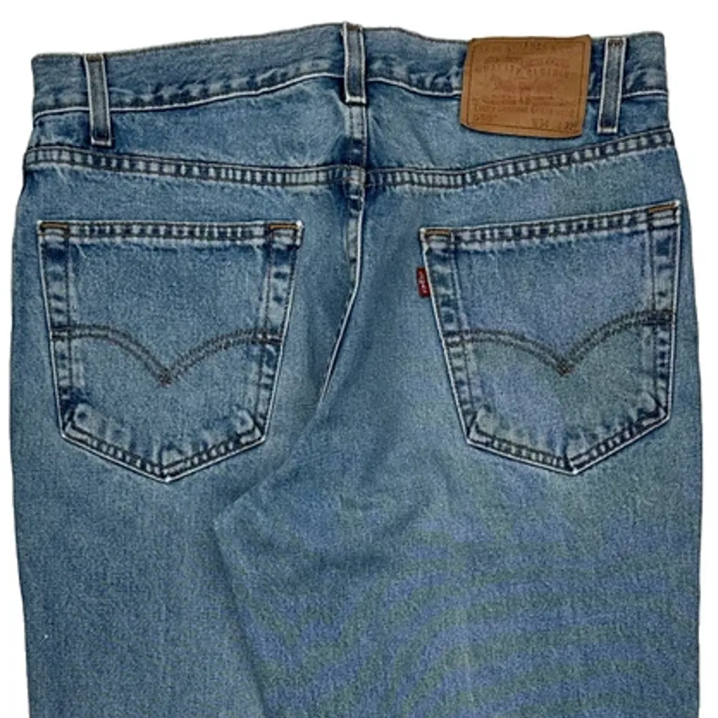 90S Levis 550 Jeans - 33W 32L Blue Cotton - Image 9