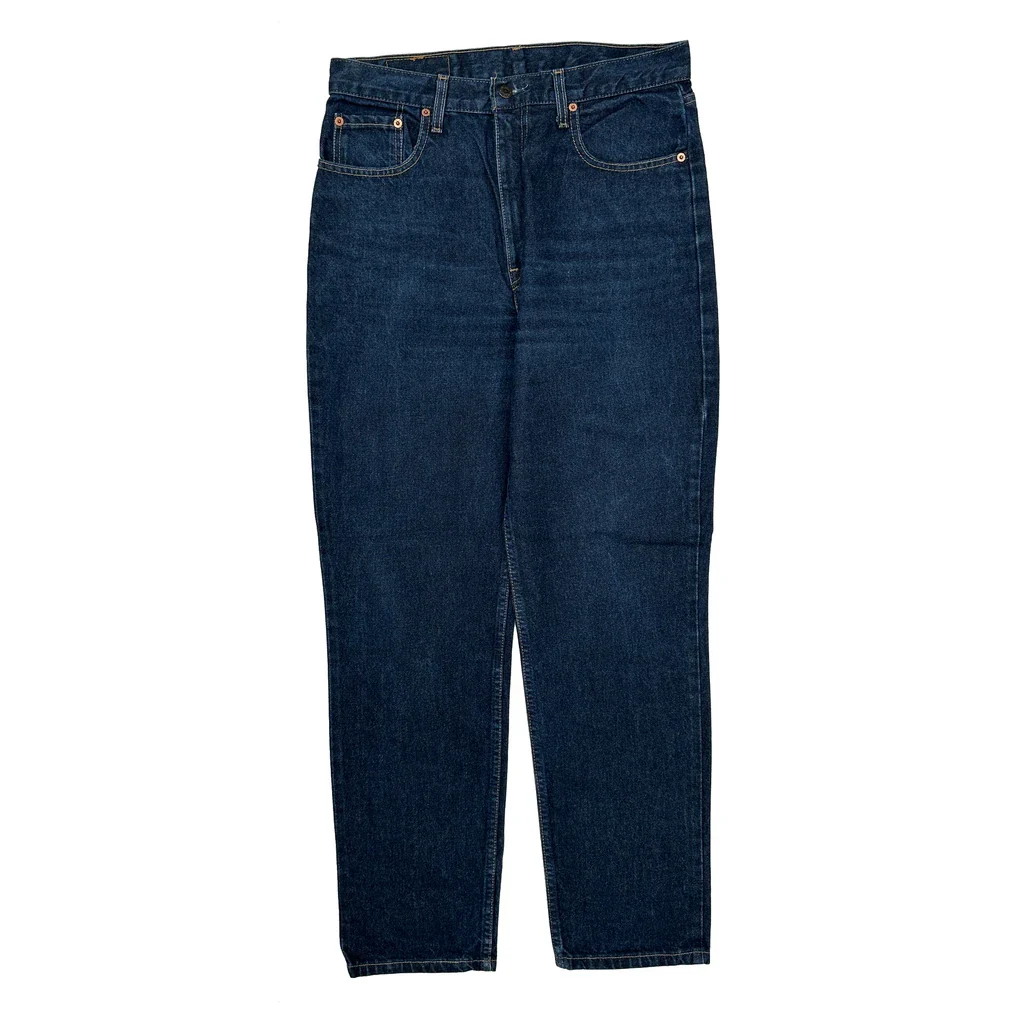 90S Levis Orange Tabs Jeans - 32W 32L Dark Wash Cotton - Image 2