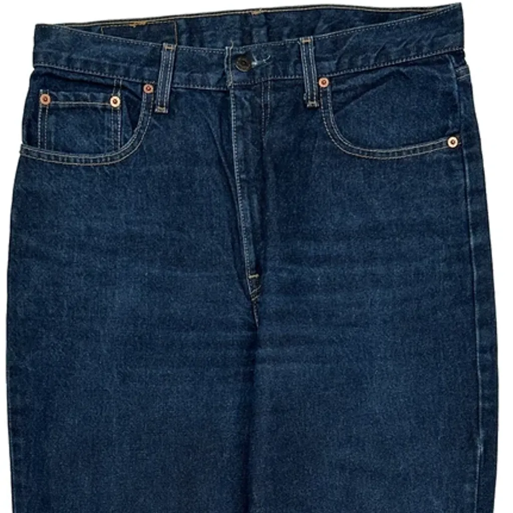 90S Levis Orange Tabs Jeans - 32W 32L Dark Wash Cotton - Image 9